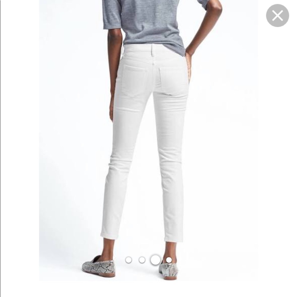 Banana Republic White Skinny Jeans